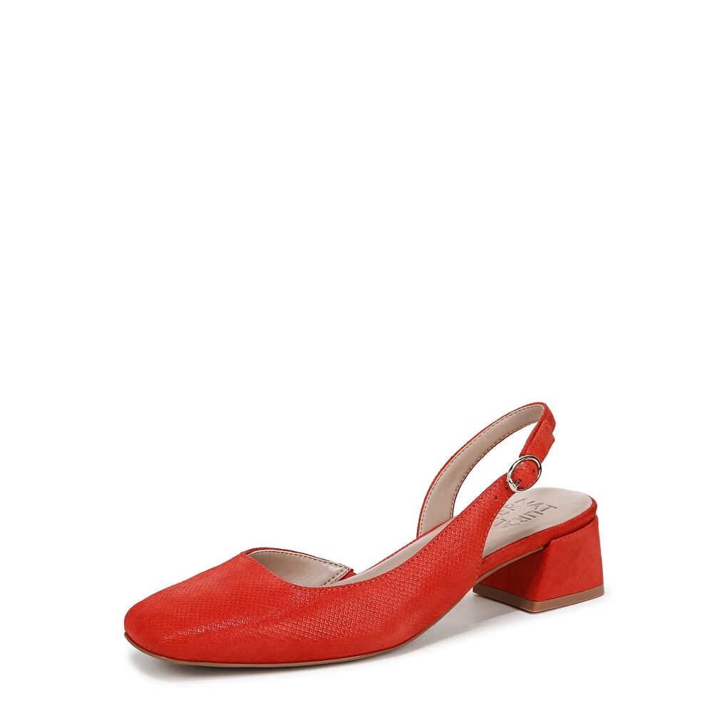 Naturalizer Womens Jayla Pump Maserati Red Suede 11 W